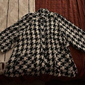 Coldwater Creek women’s houndstooth coat
